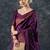 Pink pink & purple zari silk blend patola saree