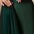 green satin embroidered ready to wear saree