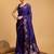 blue woven design zari banarasi saree