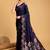 navy_blue floral zari banarasi saree