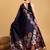 navy_blue floral zari banarasi saree