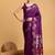 purple ethnic motifs woven design banarasi saree