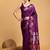 purple ethnic motifs woven design banarasi saree
