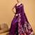 purple ethnic motifs woven design banarasi saree