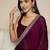magenta satin ready to wear saree