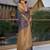 purple purple ethnic motifs woven design saree