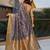 purple purple ethnic motifs woven design saree