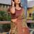beige floral woven design saree