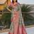 grey grey ethnic motifs printed art silk saree