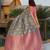 grey grey ethnic motifs printed art silk saree