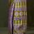 purple ajrak block print saree with blouse piece