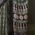 green ethnic motifs ajrak poly crepe block printed saree