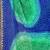 blue blue & green printed poly georgette bandhani saree