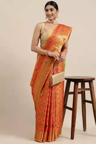 Black black zari silk blend paithani saree