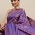 Red red zari silk blend paithani saree