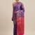 Red red zari silk blend paithani saree