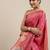 pink pink & blue woven design zari patola silksaree