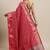 pink pink & blue woven design zari patola silksaree