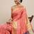 Green green zari silk blend paithani saree