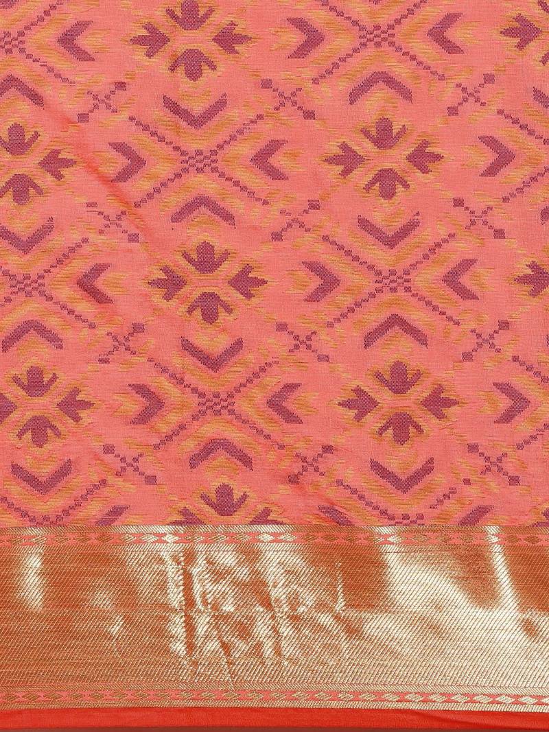Green green zari silk blend paithani saree