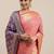 Magenta women magenta nylon woven design saree