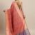 Magenta women magenta nylon woven design saree