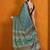 blue modal ajrak block satin block print sareewith blouse piece