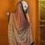 rust ethnic motifs satin block print saree