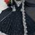 Black georgette readymade anarkali with embroidery & sequence work
