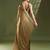 gold beads and stones silk blend saree