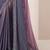 rose embellished ombre sequinned pure chiffon saree