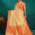 cream ethnic motifs woven design zari banarasi saree