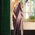 purple ethnic motifs embellished beads and stones satin saree