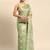 green ethnic motifs zari organza saree