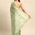 green ethnic motifs zari organza saree
