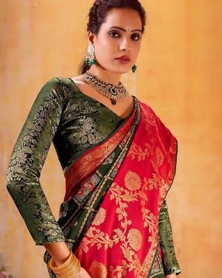 pink ethnic motifs zari designer patola saree 2