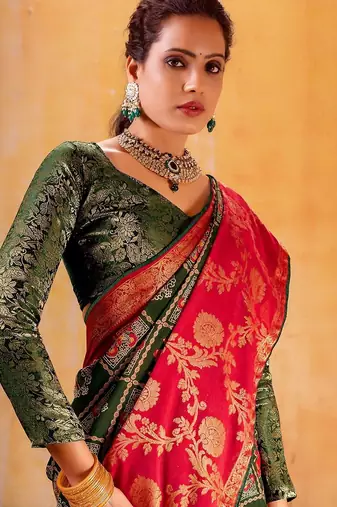 pink ethnic motifs zari designer patola saree