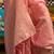 peach peach-coloured ethnic motifs woven design banarasi saree