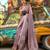 mauve mauve ethnic motifs woven design banarasi saree