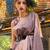 mauve mauve ethnic motifs woven design banarasi saree