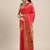 red red zari silk blend paithani saree