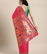 Yellow bandhani gotta patti half & half saree