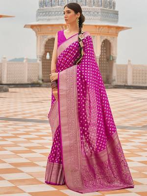 Yellow bandhani gotta patti half & half saree 1