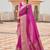 Yellow bandhani gotta patti half & half saree