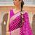 Yellow bandhani gotta patti half & half saree