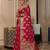 pink pink & green floral woven design zari organza saree