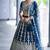 Black Net Semi Stitched Lehenga Choli with Embroidery & Sequence Work