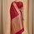 Maroon floral zari booti semi kataan silk banarasi saree