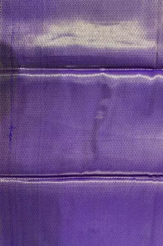 Blue floral zari booti semi silk banarasi saree