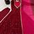 Maroon roman silk readymade anarkali suit with embroidery & sequence work